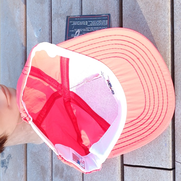 Vintage Scab's Place Embroidered Logo Snapback Hat Cap Neon Pink New - Picture 9 of 11